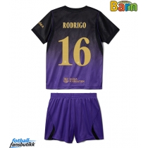 Barcelona Rodri Hernandez #16 Bortedraktsett Barn 2026-27 Kortermet (+ Korte bukser)
